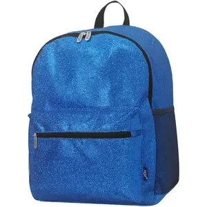 Large Glitter Cheer Backpack for Competitions, Dance, and Practice - Cheerleading Bag with Accessories Storage, Sparkle Bookbag for Cheerleaders, Coaches, and Competition Gear (Glitter-Royal)
