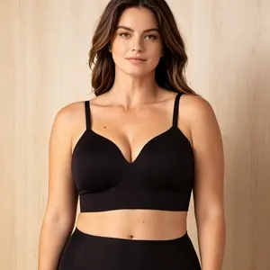 Women's Plus-Size Seamless Push-Up Bra — Full Coverage, High Support, Wire-Free Comfort Style