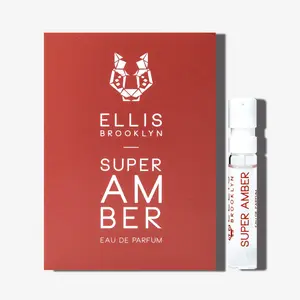 Ellis Brooklyn SUPER AMBER Eau de Parfum 1.5ml Vial Floral Scents Perfume for Women and Men