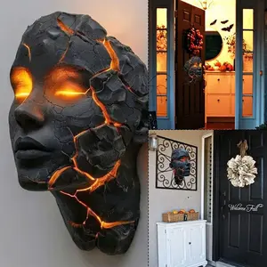 3D LED Wall Light, Fashionable Crack Soul Design, Home Decor Lighting, Energy Saving, Easy Installation, Glass Effect Lamp for Living Room, Bar, Cafe, Nightlight, Decorative Wall Light, Indoor Lighting, Decorative Lights