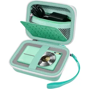 Carrying & Protective Case for Digital Camera, AbergBest 21 Mega Pixels 2.7" LCD Rechargeable HD/Kodak Pixpro/ PowerShot ELPH 180/190 /  DSCW800 / DSCW830 Cameras for Travel - Light Green