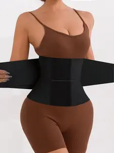 Women's Fashion Leopard Print Waist Cincher Belt Shapewear Underwear, Adjustable Postpartum Belly Wrap, All Season Slimming Waistband, Ditsy Floral Pattern