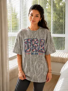 USA Camo Patriotic Graphic Tee, 4th of July Camo T-Shirt , American Pride Camo Graphic T-Shirt