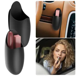 Tomorotec 2PCS Silicone Chapstick Holder for Car, Large Capacity Lip Balm Holder for Car Interior for Women, 2-3 Chap Sticks Lip Balm Capacity, Girls Vehicle Essentials Decor, Easy to Install