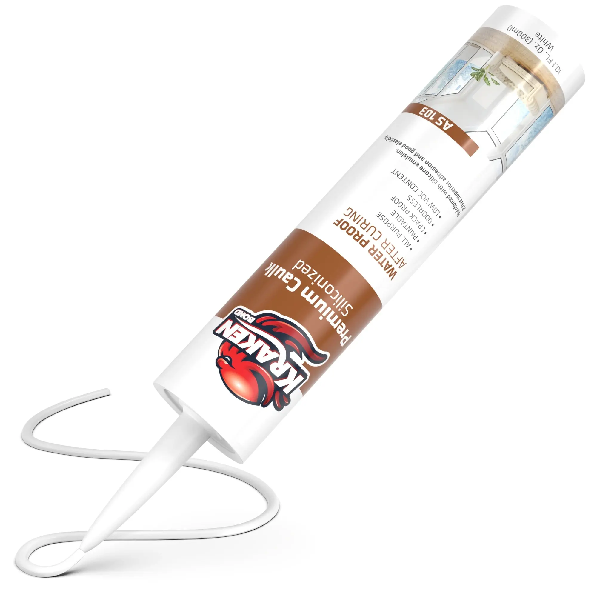 Premium Siliconized Caulk Sealant 10.1 fl oz White