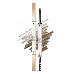 Eyebrow Pencil,3 PCS Waterproof Long-Lasting Microblading Dark brown Brow Pencil,Natural Eyebrow Makeup Ultra Slim Defining Eyebrow Pencils