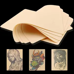 Blank Tattoo Skin Practice - Tattoo Practice Skin Silicone Soft Thin Double Sides Eyebrow Tattoo Practice Skin for Tattoo Kit Beginner & Experienced Tattoo Artist