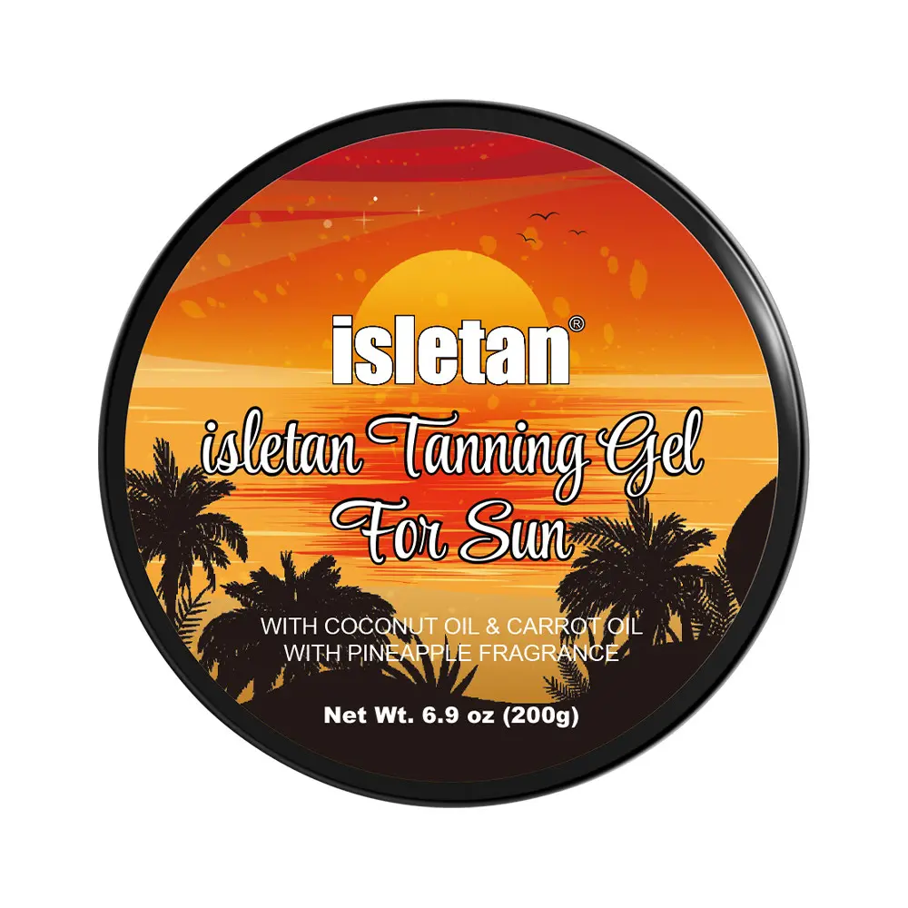 isletan intensive tanning gel for outdoor sun pineapple 200g