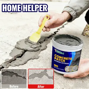 Fast-Drying Waterproof Concrete Repair Paste, High Elasticity Anti-Crack Cement Patch, Wall Hole Crack Filler for Rvs, Roofs, Kitchens, Floors, Concrete Caulking Adhesive