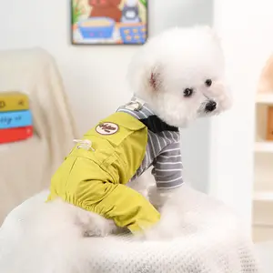 Pet Dog Fall New Four-Legged Clothes, Teddy Bichon Pomeranian Chihuahua Small Dog, Workwear Overalls for Pets