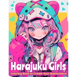 Harajuku Girls Coloring Book: Cute Street Fashion Coloring Pages with Urban Chic and Playful Designs Illustrations Special Gift For All Ages Fun & Relaxation Paperback – August 14, 2024