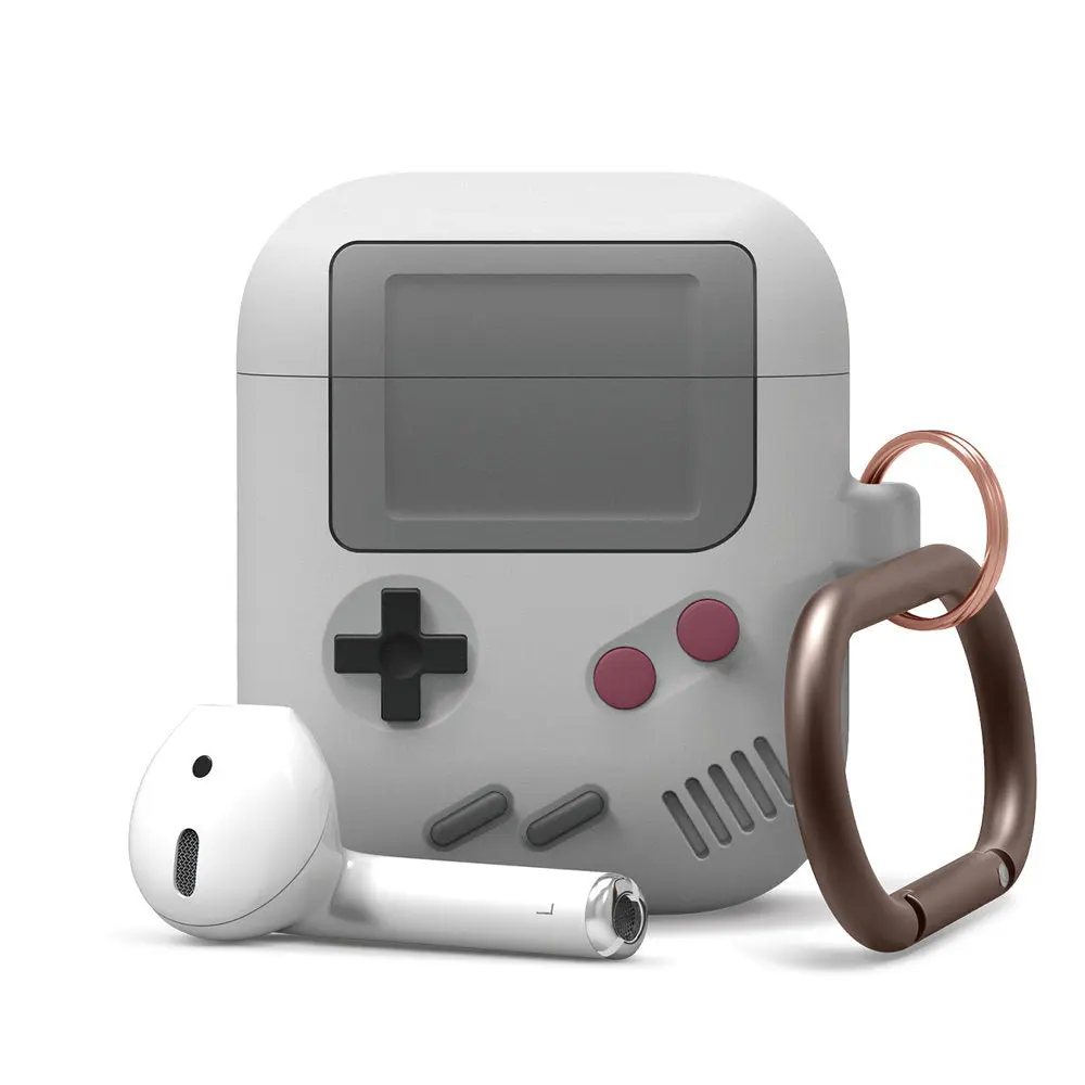 AW5 Case for AirPods 1 & 2 - Retro Game Console Design, Durable Silicone Protective Cover Accessory [5 Colors]