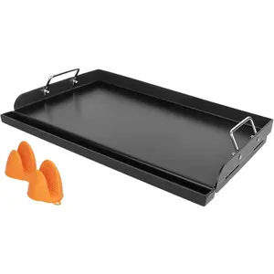 25"x16" Nonstick Coating Griddle for Gas Grill, Universal Griddle Insert for Gas Stove/Gas Grill/Electric/Charcoal, Flat Top Plate for Outdoor Cooking and Camping Grilling