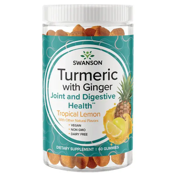 Turmeric with Ginger Gummies - Tropical Lemon