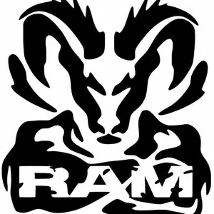 3 sticker ram pack ( white )