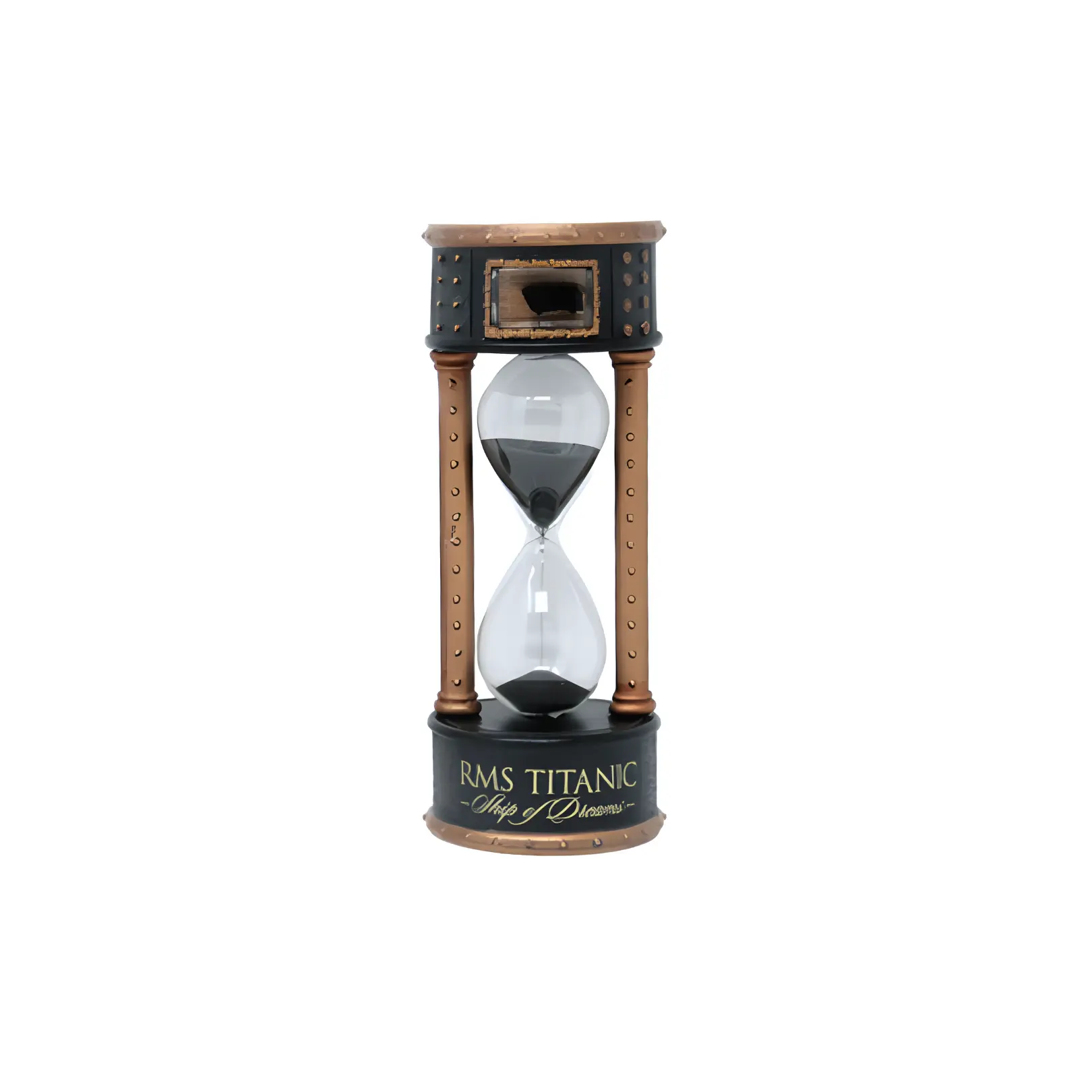 Titanic Authentic Coal Hourglass