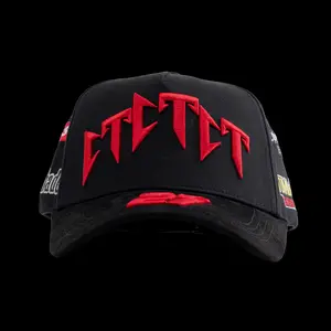 Barbas Hats x CT “Racing” – Premium Streetwear Baseball Cap Featuring Bold Red 3D Embroidery and a Motorsport-Inspired Patch, Designed with an Adjustable Unisex Fit for Men, Women, and Teens Who Love Urban Racing Style