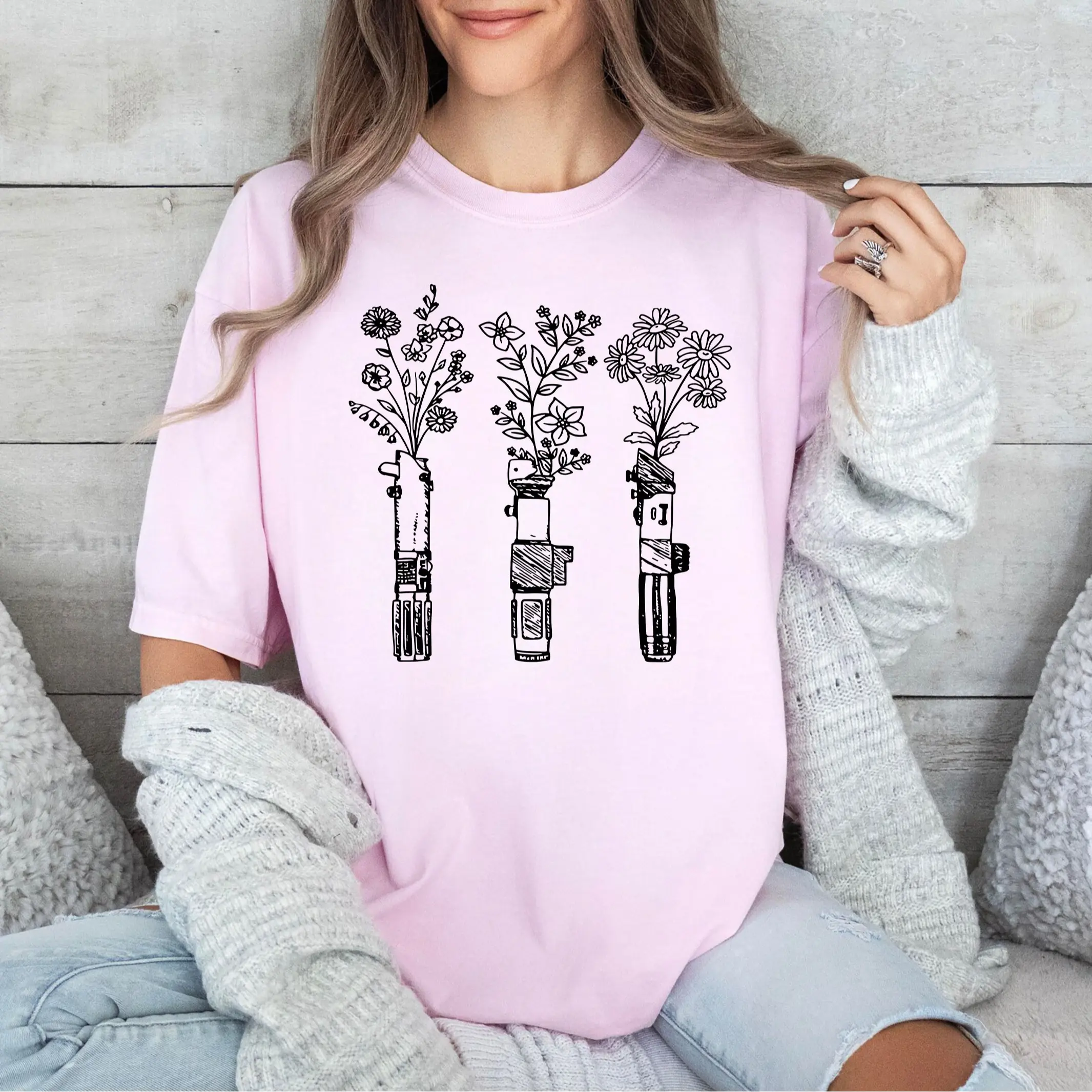 Floral Lightsaber Shirt