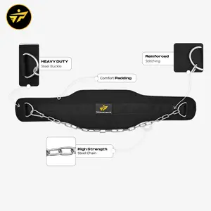 Weightlifting Dip Belt with Steel Chain – For Dips & Pull-Ups