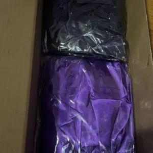 【Valentinesdaygift】17 Counts Hair Brush Set for Women Men Kids Detangler Brush Wide Tooth Comb Nylon Bristle 9-Row Brush Satin Bonnet  Styling Tools Purple Love At First Find