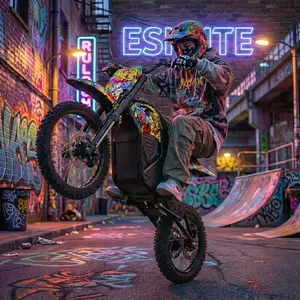 ESKUTE Electric Bike 3500W Power 48V 23Ah Battery 14''/12'' Tire 60 Miles Rang For Teens & Adults e bike FREE HELMET