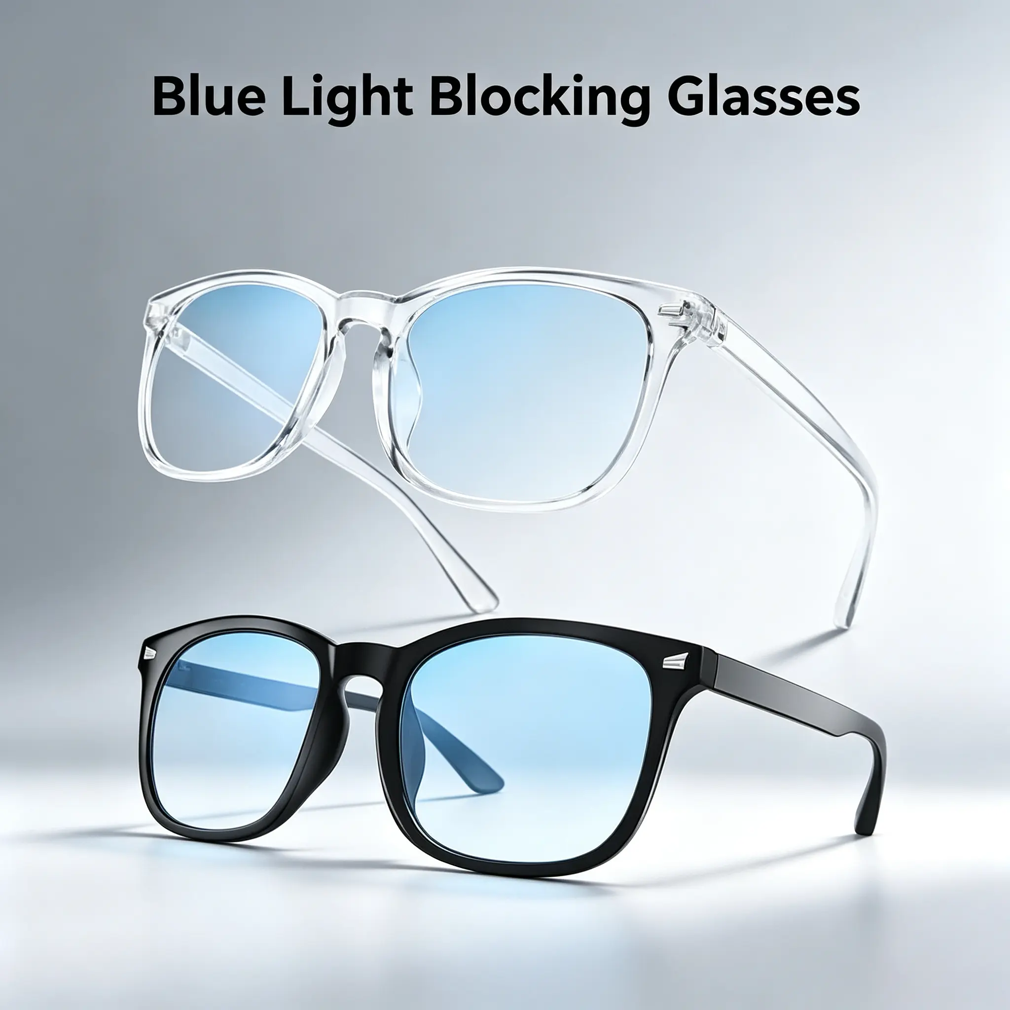 Unisex Blue Light Blocking Gaming Glasses, Anti Reflective HD Polycarbonate Lens Eyewear, Lightweight Sturdy Fashion Frame Eyeglasses, Trendy 2025 Style for Office Work, Computer Use and TV Watching