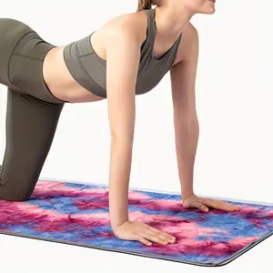 Non-Slip Yoga Mat Towel - Super Absorbent Quick Dry Microfiber Towel for Hot Yoga Pilates Gym Outdoor and Fitness Training, Sweat Absorbing Sports Towel with Storage Bag, Portable Fitness Essential Gift