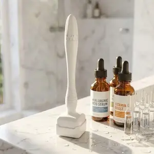 Adjustable Derma Stamp Facial Skin Care Tool, Gentle Home Beauty Applicator for Boosting Serum Absorption, Portable Daily Face Care Accessory