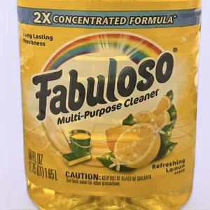 Fabuloso Multi-Purpose Cleaner 2X Concentrated Formula Refreshing Lemon Scent 56 fl oz Long Lasting Freshness for Kitchen & Bathroom