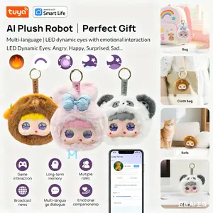 AI Plush Toy: Multilingual, Multi-Character, Customizable, Eye Pattern Change, Raising-Style Doll – Your Exclusive Playmate, Perfect Christmas & Birthday Gift Soft Stuffed Huggable Stuffed Animal