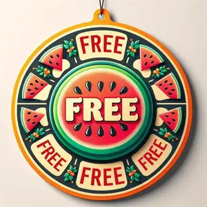 Free Palestine car air Freshener