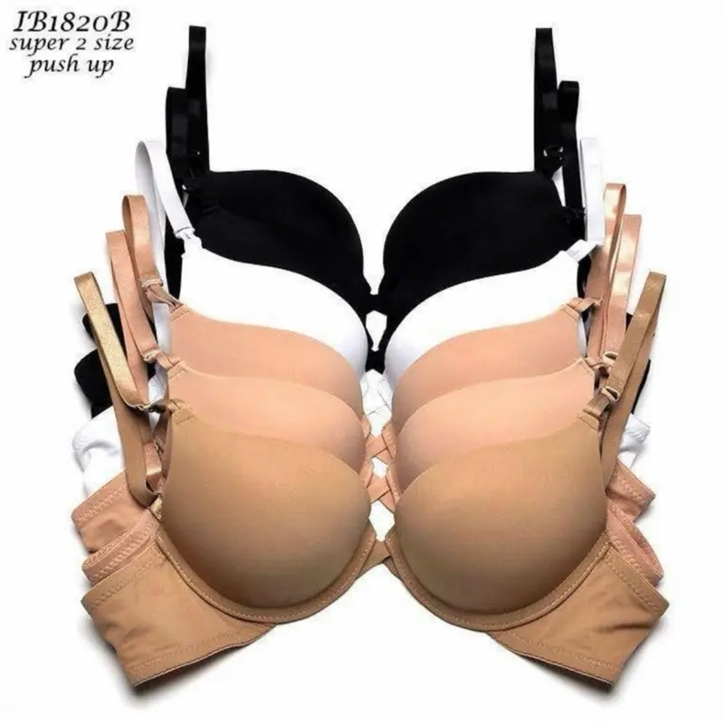 Super Push Up Double Padded Add Two cup Sizes Underwire Bra. Womenswear Everyday New Arrivals I Lumie Brand Everyday Womenswear Trend