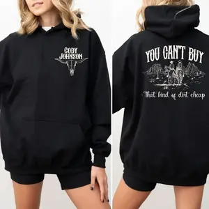 Country Music Top, Concert Outfit Merch, C0dy J0hnson Bullhead 2 Sides Hoodie, Unisex Long Sleeve Pullover Hoodie Shirt