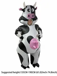 Funny Inflatable Cow Costume for Adults, Ideal for Thanksgiving & Christmas Celebrations, Fun Party Accessory, Great Gift Idea