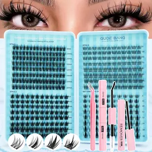 400PCS natural & thick style, DIY eyelash extension kit, professional and beginner-friendly, easy to use at home. The eyelash beginner kit can be used at home as easily as a professional, professional eyelash extension kit, DIY Eyelashes Kit