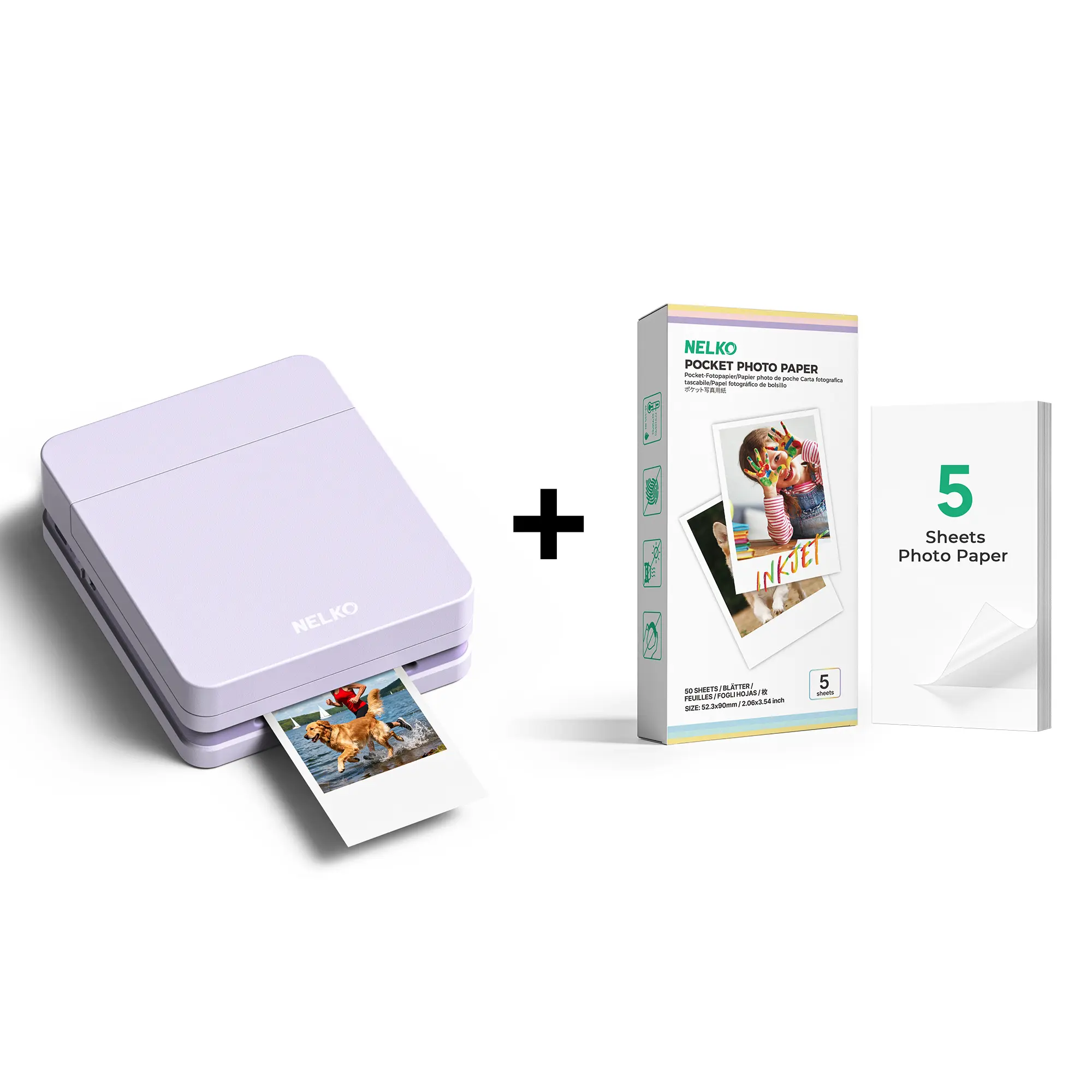 PP01 Purple + 5 Sticky Photo Sheets