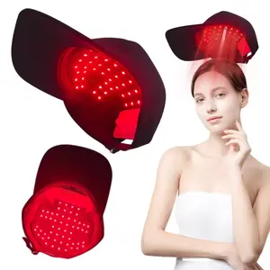 and Blue Light Hair Care Cap with LED Rechargeable Light Relaxation Hat, Cordless Relaxing Massage Device with Lithium Battery, 5v/1a Power