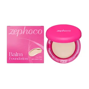 ZEPHOCO moisturizing Balm Foundation cream, Hydrating, light and docile moisturizing and moisturizing skin, concealer, clear and oily, suitable for dry skin