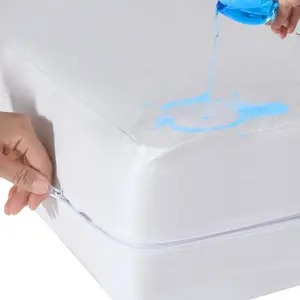 Twin Mattress Protector Fully Zippered Encased Waterproof Urine Proof Cover for Kids and Pets Fits 6-9 Inch Depth