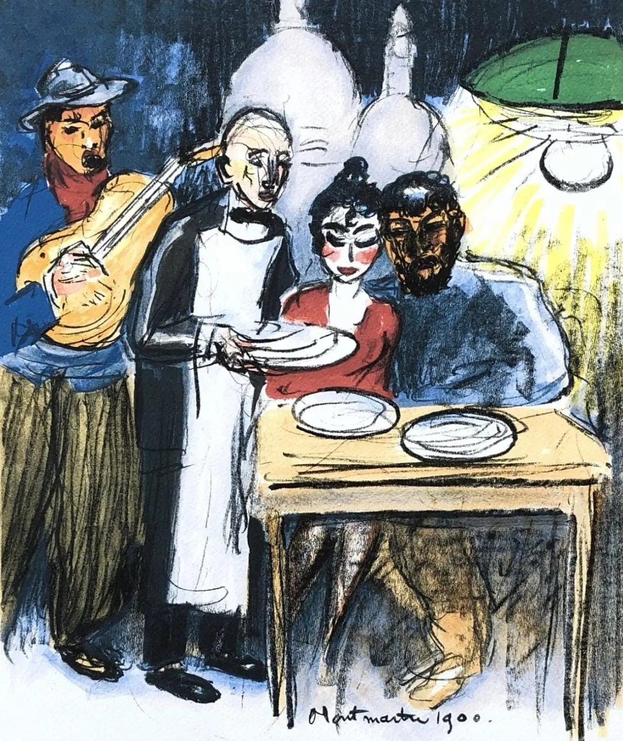 Kees van Dongen, Montmartre (Juffermans JL 34), Regards sur Paris, Limited Edition Lithograph
