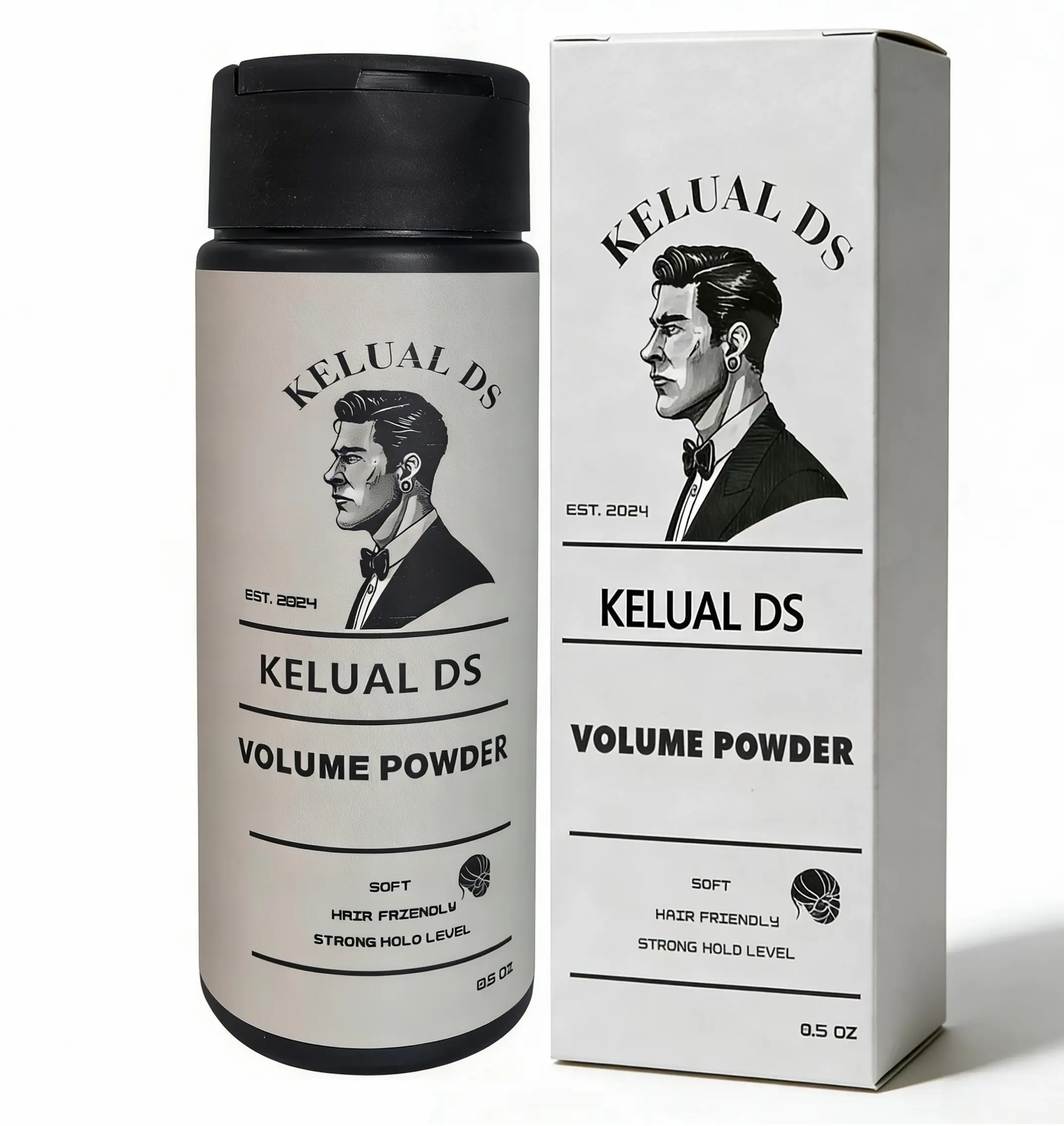KELUAL DS Men's Volumizing Texturizing Root Texturizing Hair Styler Powder, Strong Hold for Dry Hair, Lightweight Non-Greasy Formula, 0.5 oz Haircare Essential, Volumizing Texturizing Powder