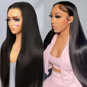 ISEE HAIR Invisi Draw-strings Straight 13x6 HD Full Lace Frontal Pre-Cut Pre-Plucked Natural Hairline Wear Go Wig #Category Spotlight