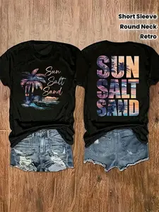 Limited-time offer | Y2K Aesthetic Plus Size Men's Printed T-shirt, Retro Print, Loose Cotton Casual Top, Breathable Casual Versatile Round Neck Short Sleeved Daily Commuting Trend Top, Essential for Summer Street Trends, PLUS SIZE