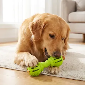 Juguete dispensador de comida, mancuernas de entrenamiento para mascotas que los perros pueden morder y esconder comida, juguete masticable para perros medianos y pequeños para aliviar el aburrimiento dog toys Bite Resistant interactive tough size