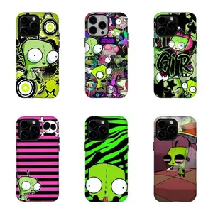 Invad3r Z.i.m G.I.R Phone Case|Y2K Aesthetic Protective Cover for iPhone 17 16 15 14 13 12 11 Pro Max Plus Air Mini | Scene Emo Nostalgia | Extreme Shock Absorbing Defender Casing