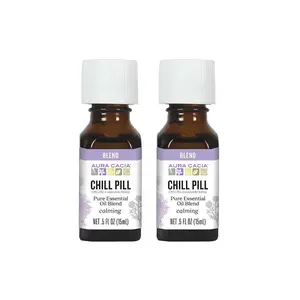 Aura Cacia Chill Pill Essential Oil 0.5 fl. oz. (2 Pack)
