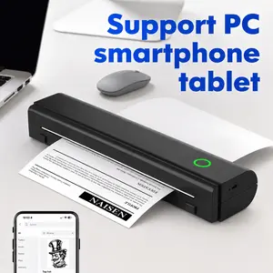 Portable Inkless Bluetooth Printer, Wireless US Letter/A4 Thermal Printer for Phone, Laptop, Documents, PDFs, School, Travel, Home Office & Small Business