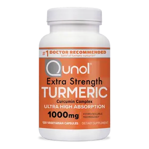 Qunol Turmeric Curcumin Supplement, Turmeric 1000mg with Ultra High Absorption, Joint Support Supplement, Extra Strength Turmeric Capsules