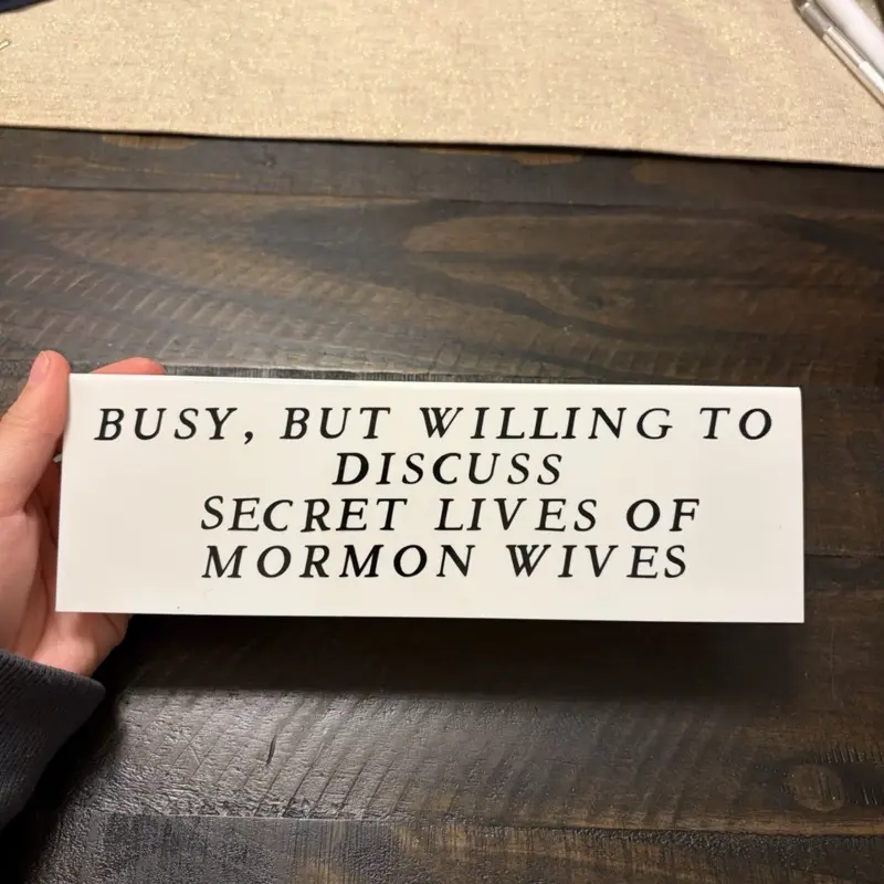 Funny desk sign