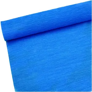 70g Premium Crepe Paper Roll for Flower Making White Green Pink Crepe Paper Sheets Streamer, 10in Width, 8ft Length (Royal Blue)